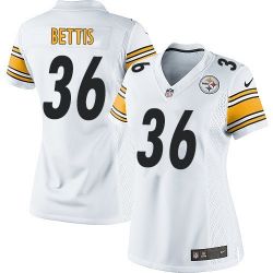 Cheap Jerome Bettis Steelers Women Jersey From China White Game #36