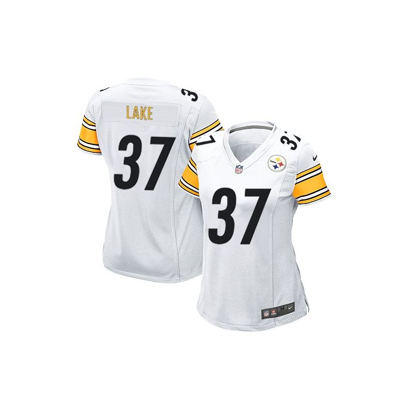 Cheap Carnell Lake Steelers Women Jersey From China White Game #37