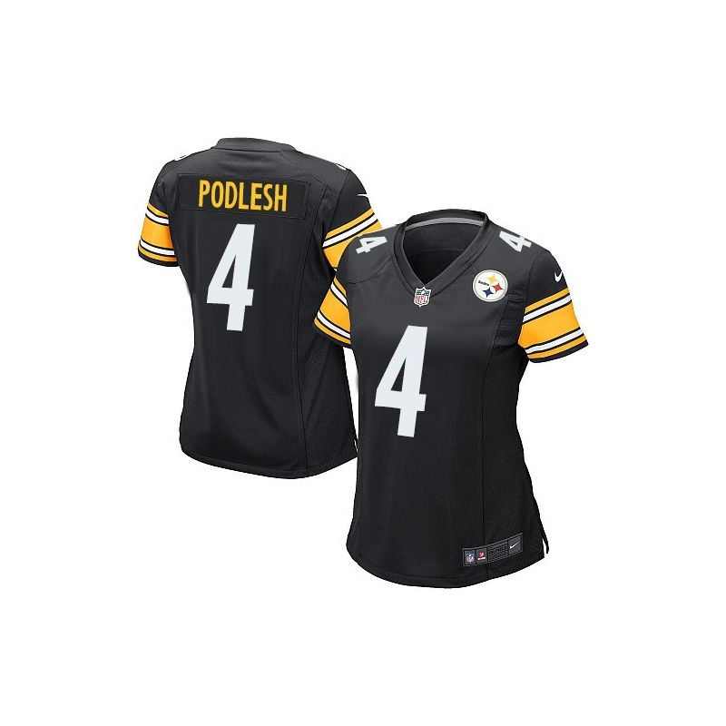 Cheap Adam Podlesh Steelers Women Jersey From China Black Game #4