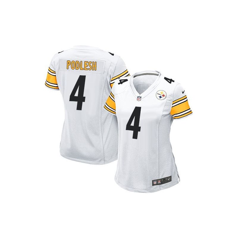Cheap Adam Podlesh Steelers Women Jersey From China White Game #4