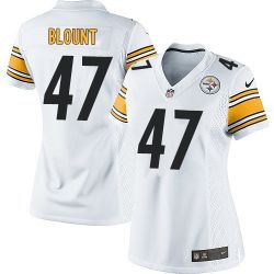 Cheap Mel Blount Steelers Women Jersey From China White Game #47