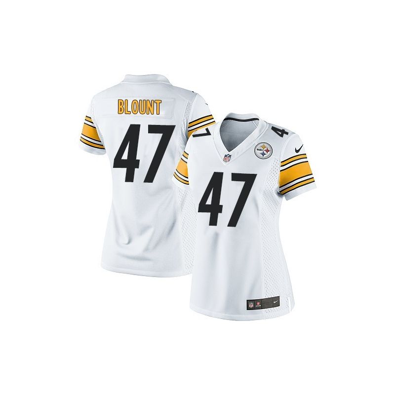Cheap Mel Blount Steelers Women Jersey From China White Game #47