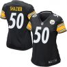 Cheap Ryan Shazier Steelers Women Jersey From China Black Game #50