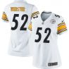 Cheap Mike Webster Steelers Women Jersey From China White Game #52