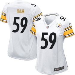 Cheap Jack Ham Steelers Women Jersey From China White Game #59