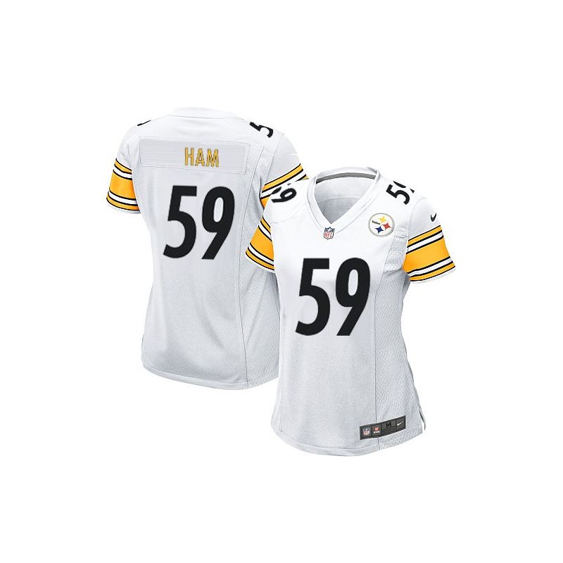 Cheap Jack Ham Steelers Women Jersey From China White Game #59