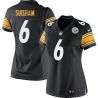 Cheap Shaun Suisham Steelers Women Jersey From China Black Game #6