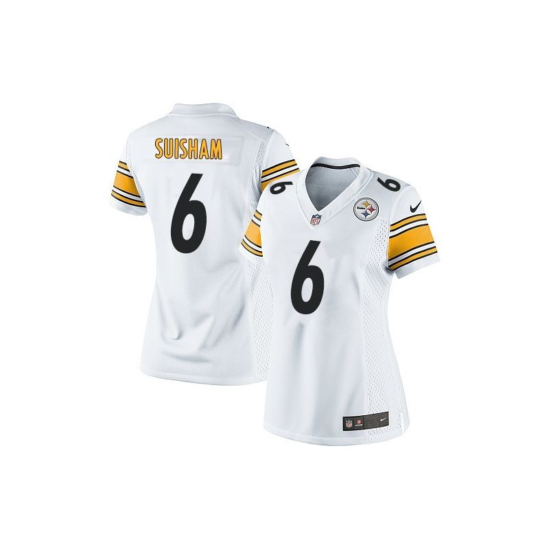 Cheap Shaun Suisham Steelers Women Jersey From China White Game #6