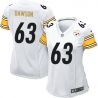 Cheap Dermontti Dawson Steelers Women Jersey From China White Game #63