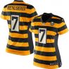 Cheap Ben Roethlisberger Steelers Women Jersey From China Yellow-Black-80th-throwback Game #7