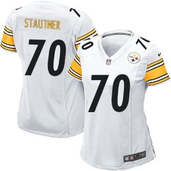 Cheap Ernie Stautner Steelers Women Jersey From China White Game #70
