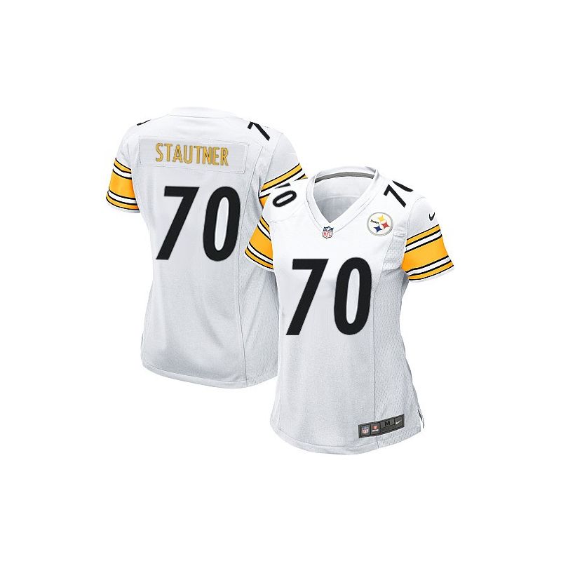 Cheap Ernie Stautner Steelers Women Jersey From China White Game #70