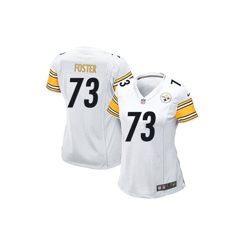 Cheap Ramon Foster Steelers Women Jersey From China White Game #73