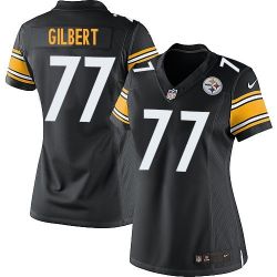 Cheap Marcus Gilbert Steelers Women Jersey From China Black Game #77