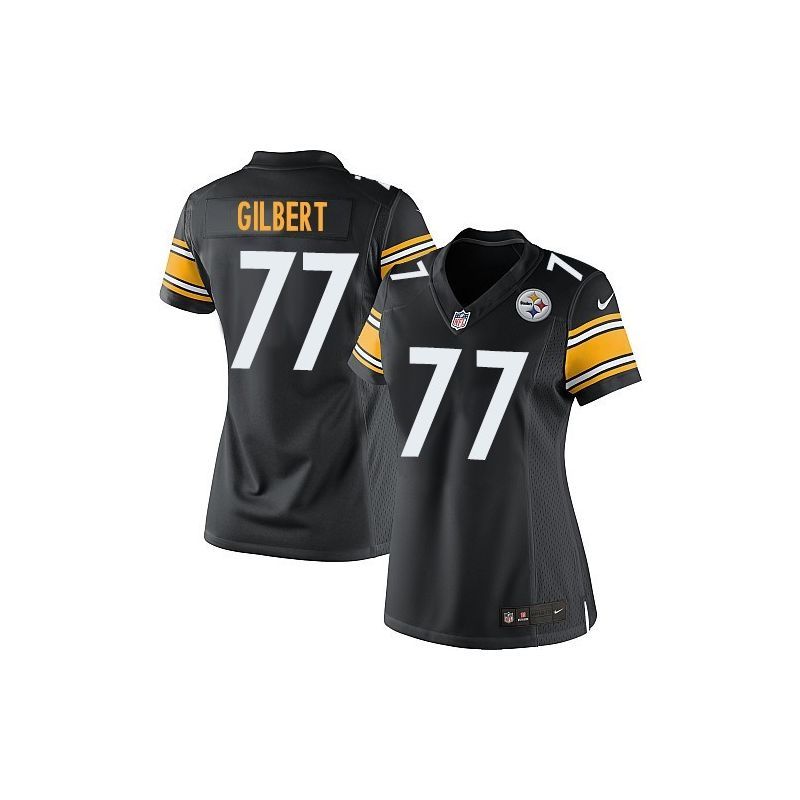 Cheap Marcus Gilbert Steelers Women Jersey From China Black Game #77