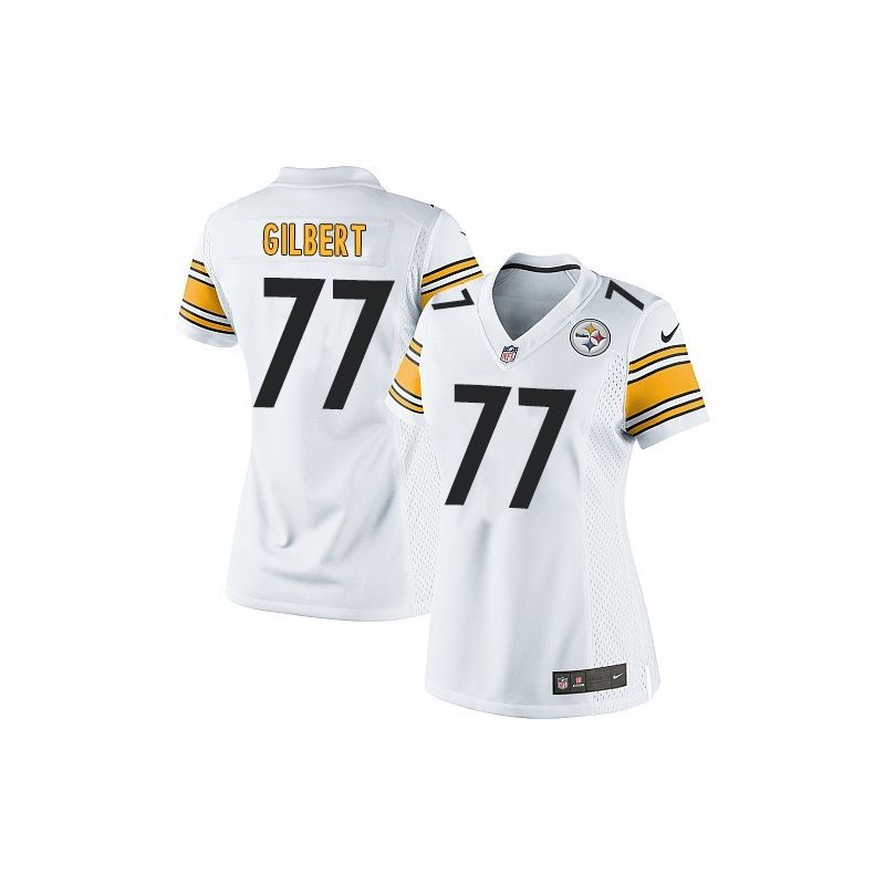 Cheap Marcus Gilbert Steelers Women Jersey From China White Game #77