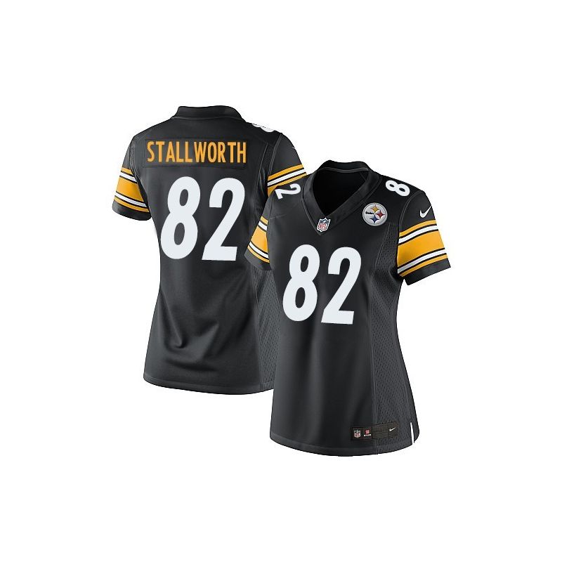 Cheap John Stallworth Steelers Women Jersey From China Black Game #82