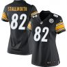 Cheap John Stallworth Steelers Women Jersey From China Black Game #82