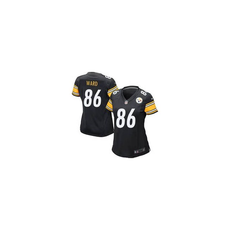 Cheap Hines Ward Steelers Women Jersey From China Black Game #86