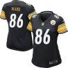 Cheap Hines Ward Steelers Women Jersey From China Black Game #86