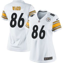 Cheap Hines Ward Steelers Women Jersey From China White Game #86