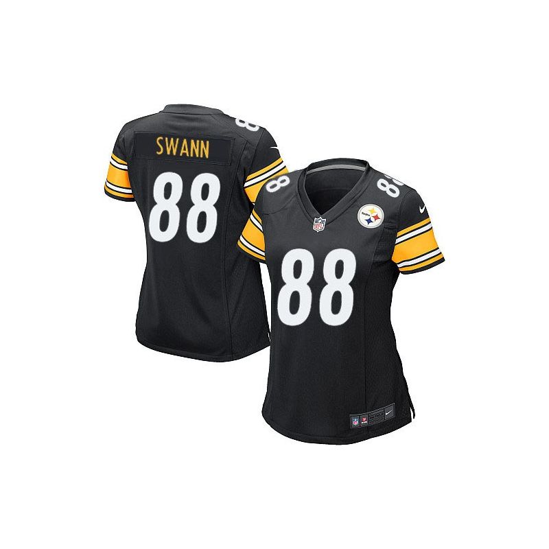 Cheap Lynn Swann Steelers Women Jersey From China Black Game #88