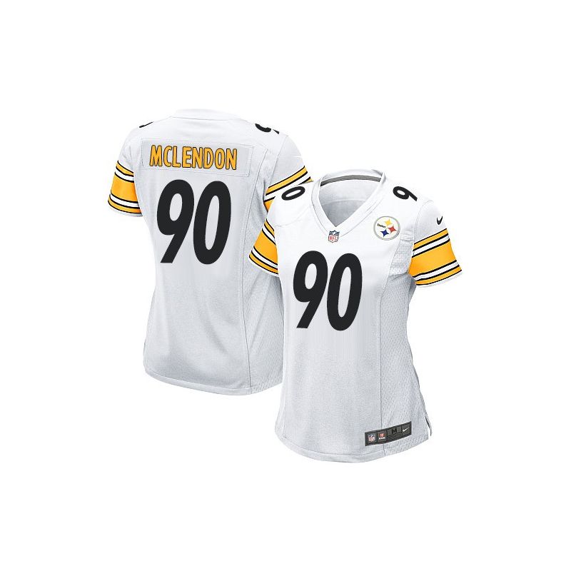 Cheap Steve McLendon Steelers Women Jersey From China White Game #90