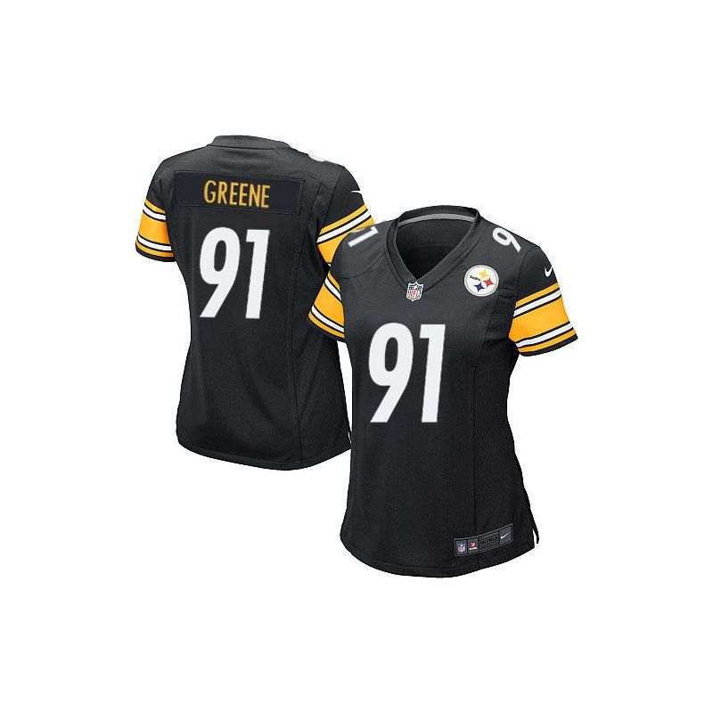 Cheap Kevin Greene Steelers Women Jersey From China Black Game #91