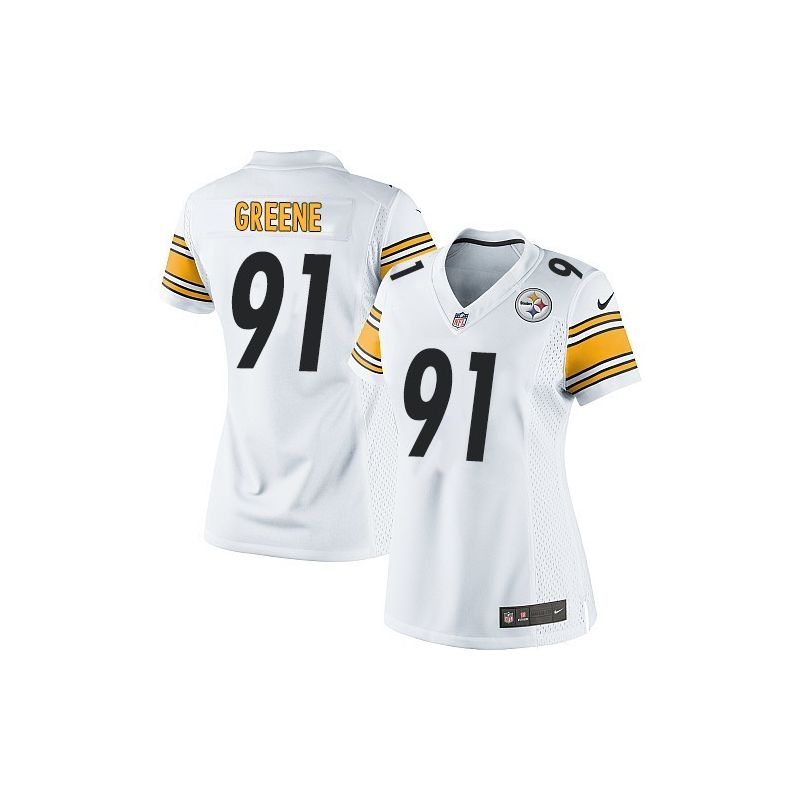 Cheap Kevin Greene Steelers Women Jersey From China White Game #91