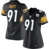 Cheap Stephon Tuitt Steelers Women Jersey From China Black Game #91