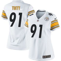 Cheap Stephon Tuitt Steelers Women Jersey From China White Game #91