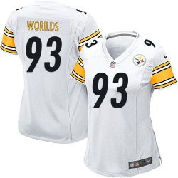 Cheap Jason Worilds Steelers Women Jersey From China White Game #93