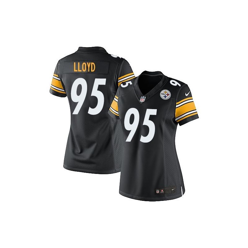 Cheap Greg Lloyd Steelers Women Jersey From China Black Game #95