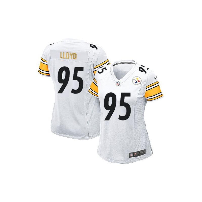 Cheap Greg Lloyd Steelers Women Jersey From China White Game #95
