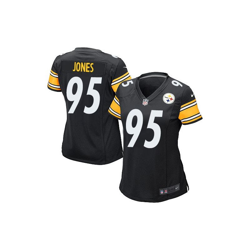 Cheap Jarvis Jones Steelers Women Jersey From China Black Game #95