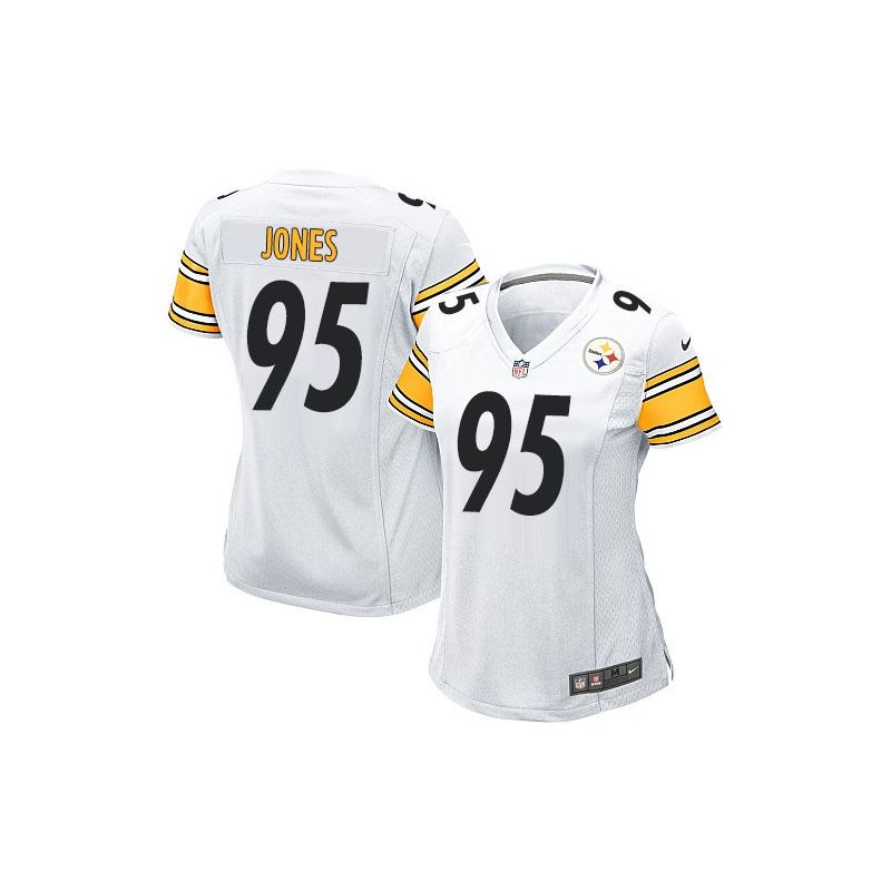 Cheap Jarvis Jones Steelers Women Jersey From China White Game #95
