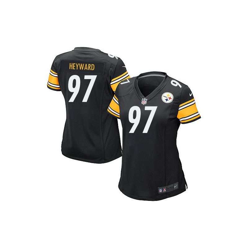 Cheap Cameron Heyward Steelers Women Jersey From China Black Game #97