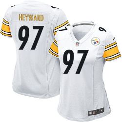 Cheap Cameron Heyward Steelers Women Jersey From China White Game #97