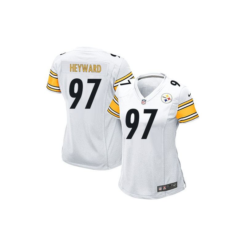 Cheap Cameron Heyward Steelers Women Jersey From China White Game #97