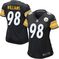 Cheap Vince Williams Steelers Women Jersey From China Black Game #98