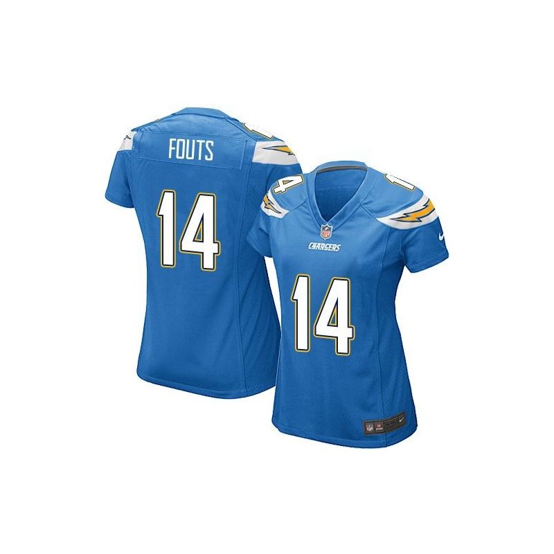 Cheap Dan Fouts Chargers Women Jersey From China Light-Blue Game #14