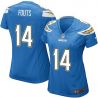 Cheap Dan Fouts Chargers Women Jersey From China Light-Blue Game #14