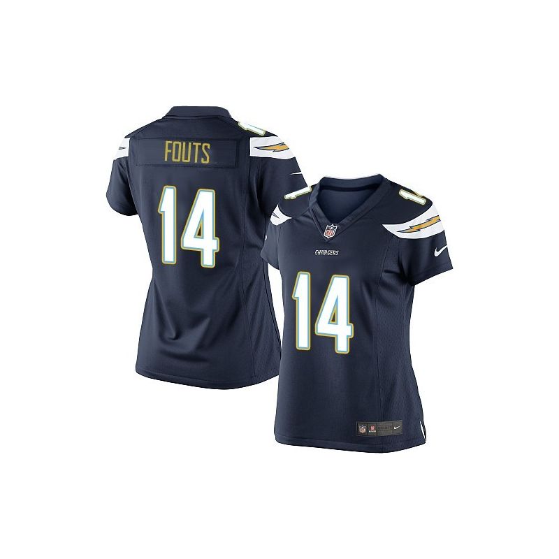 Cheap Dan Fouts Chargers Women Jersey From China Navy-Blue Game #14