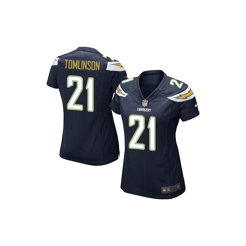 Cheap LaDainian Tomlinson Chargers Women Jersey From China Navy-Blue Game #21