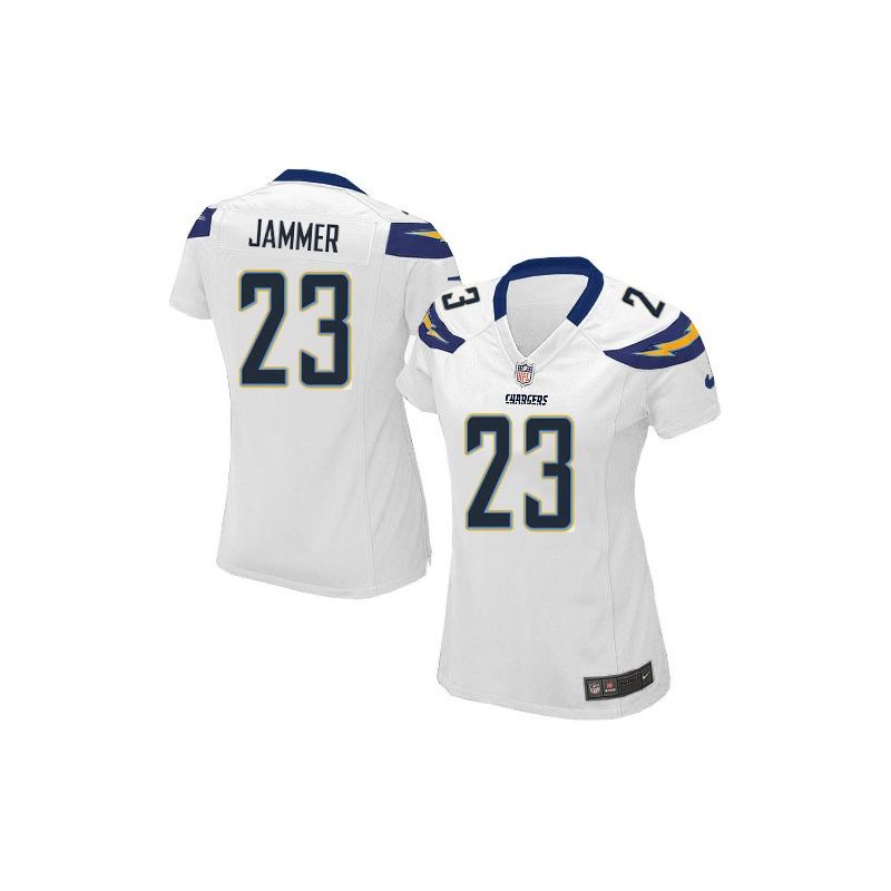 Cheap Quentin Jammer Chargers Women Jersey From China White Game #23
