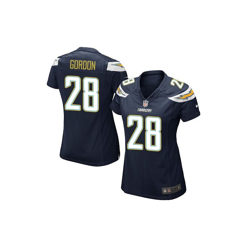 Cheap Melvin Gordon Chargers Women Jersey From China Navy-Blue Game #28