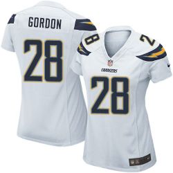 Cheap Melvin Gordon Chargers Women Jersey From China White Game #28