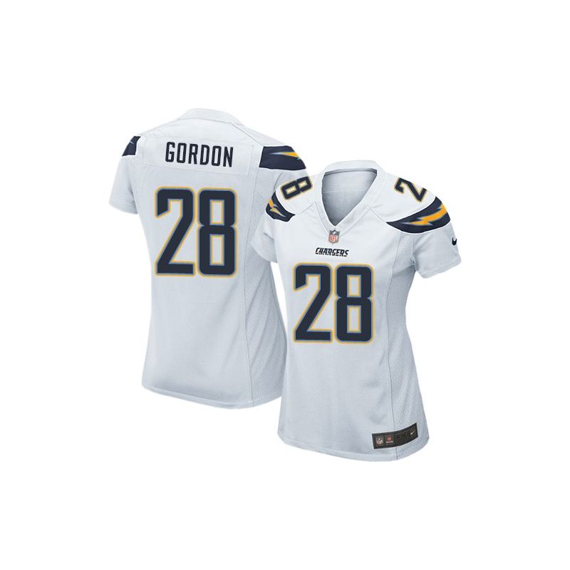 Cheap Melvin Gordon Chargers Women Jersey From China White Game #28