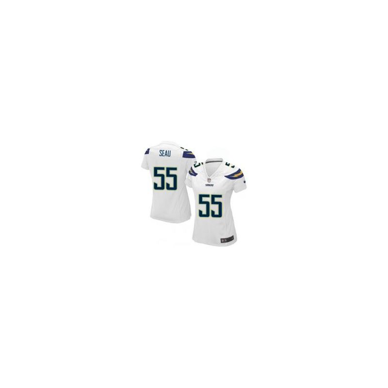 Cheap Junior Seau Chargers Women Jersey From China White Game #55