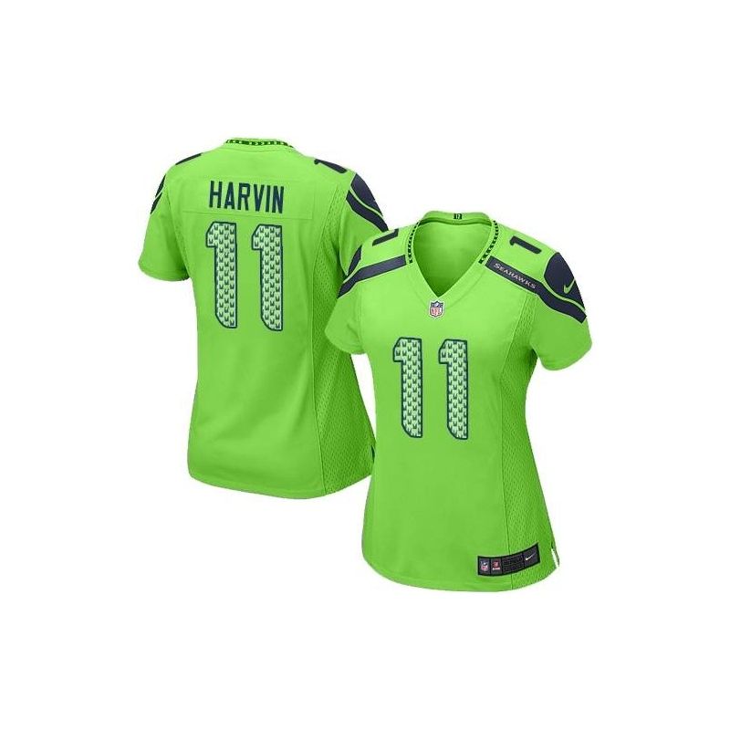 Cheap Percy Harvin Seahawks Women Jersey From China Green Game #11